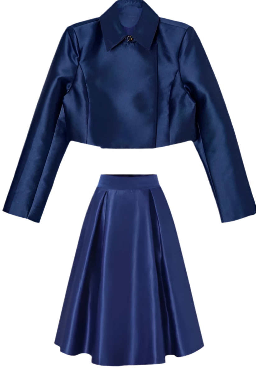 Blue Serene Hill Skirt Set