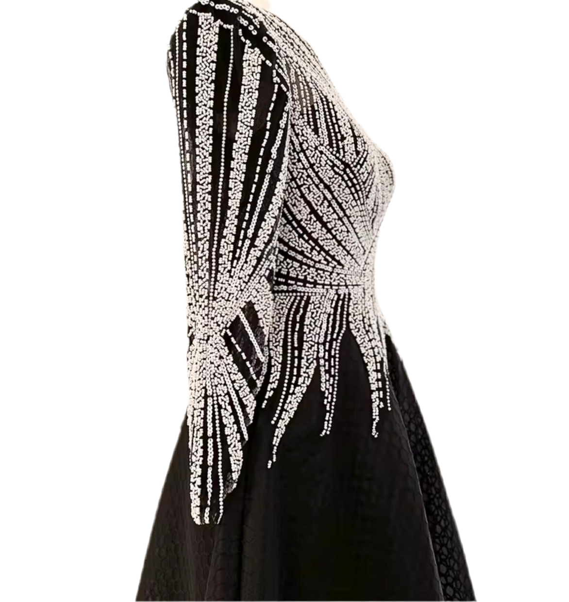 Silver Crystal Glaze Dress