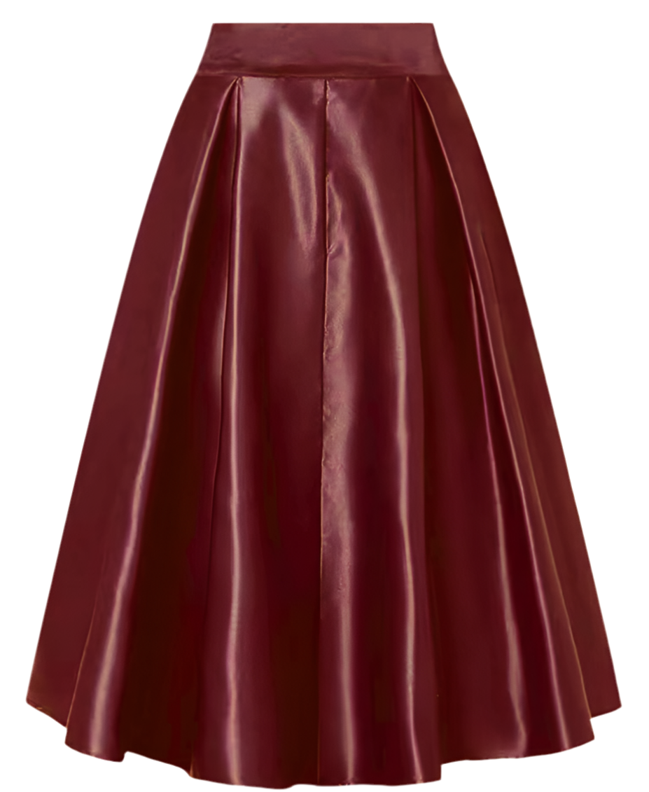 Burgundy Serene Hill Skirt Set