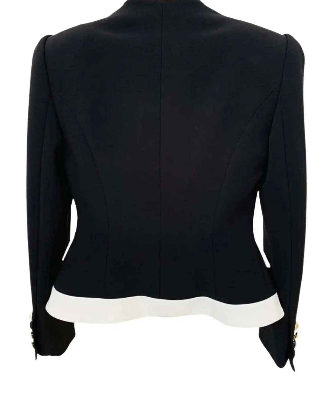 V Black & White Blazer