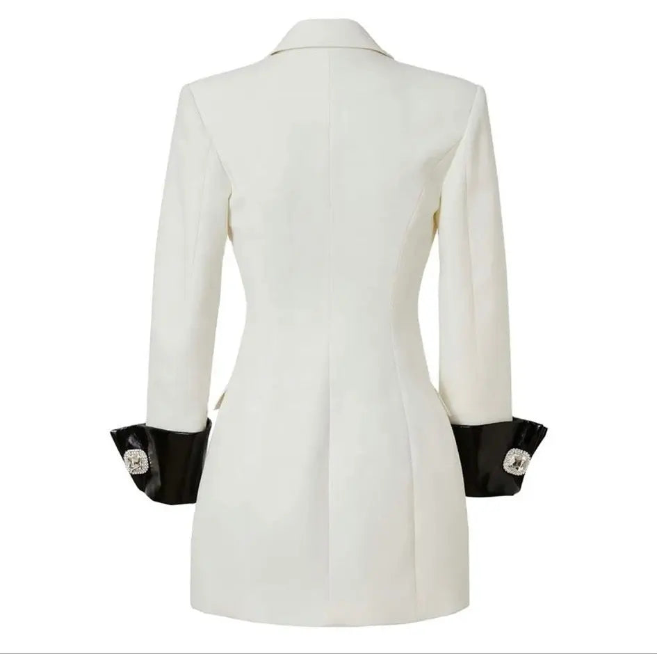 Classy White & Black Jacket Nora Nkosi