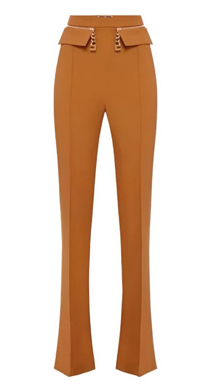 Caramel High Waist Trousers