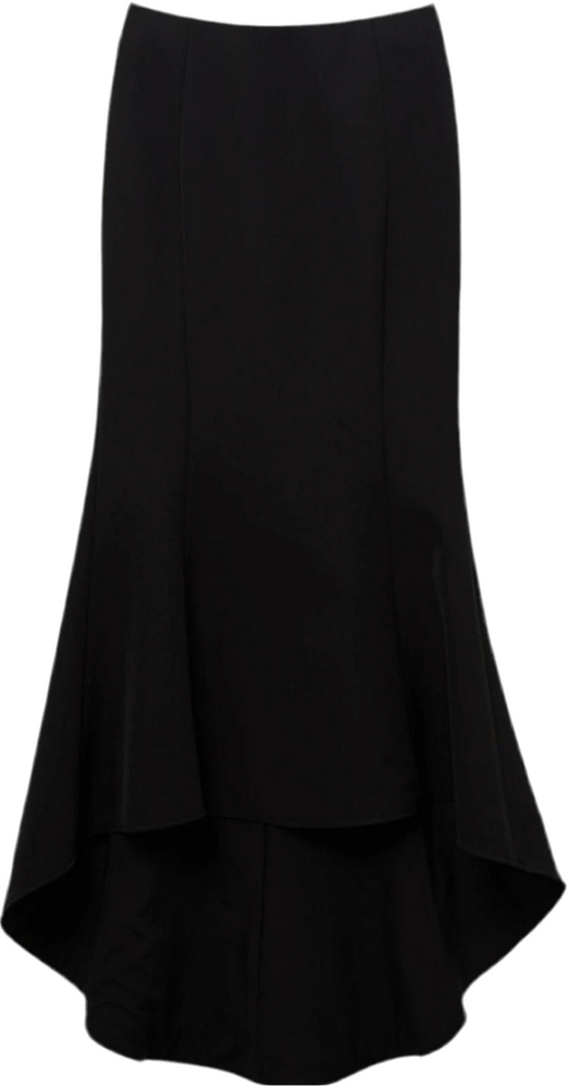 Long Silk Crest Skirt
