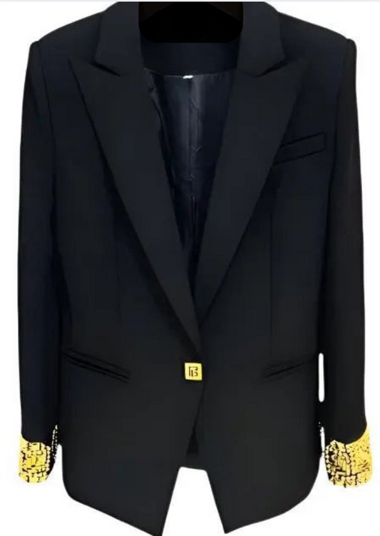 Smart Gold Palm   Blazer