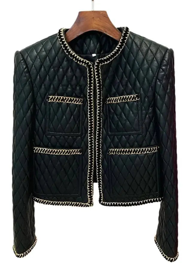 Golden & Black Chain Jacket Nora Nkosi